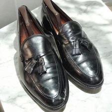 Allen Edmonds Men’s Size 13 D Shoes Black Leather Grayson Tassel Loafers