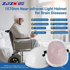 1070nm Photobiomodulation Helmet for Parkinson Support Neuroprotection Motor Aid
