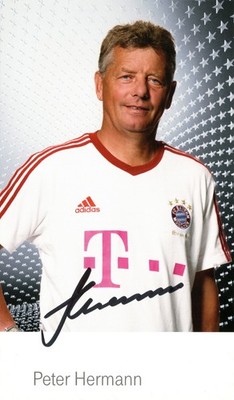 Autogrammkarte Peter Hermann - FC Bayern Saison 2010/11 - original signiert