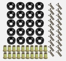 20-piece Engine Dress Up Kit Aluminum Washers Bolts Rivet Nuts Black