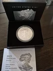 2023-W Proof $1 American Silver Eagle Box, OGP & COA