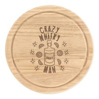 VerrüCkte Whiskey Mann Stars Rund Zerkleinern KäSebrett Lustiger Witz Vatertag