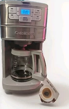 Cuisinart Auto Grind Brew 12 Cup Coffeemaker New! Stainless Steel $140msrp
