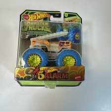 2024 Hot Wheels Monster Trucks Glow in the Dark 5 Alarm Treasure Hunt 