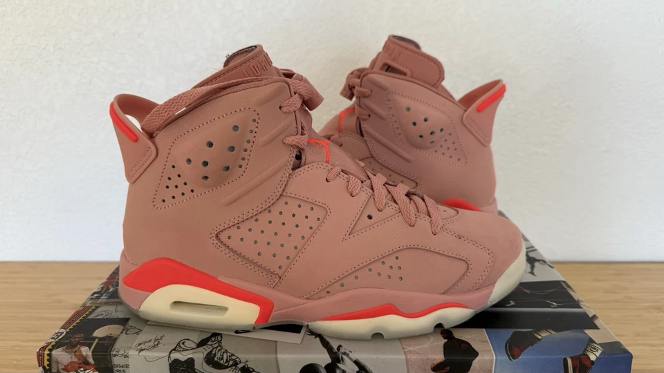 Nike Air Jordan 6 Retro NRG Aleali May Millennial Pink CI0550-600 Women’s 8.5 7M - Image 2 of 4