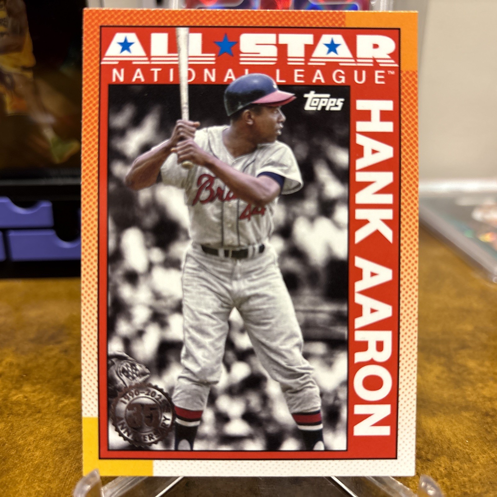 2025 Topps Series 2 Baseball Hank Aaron 35TH Anniversary All Star Braves Card #90AS-14