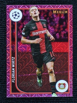2023 Merlin UEFA Club Competitions Pink Mojo Refractor /275 Florian Wirtz 1f60