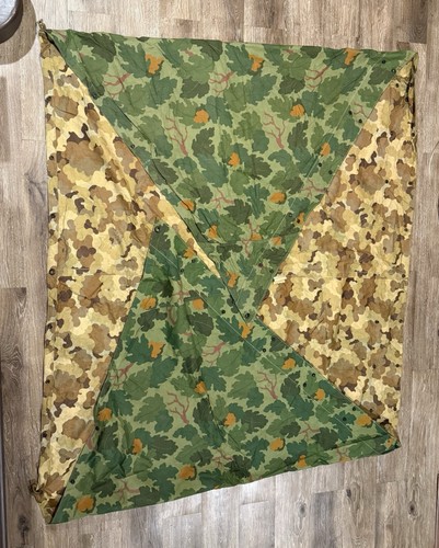 USMC Mitchell Pattern Reversible Camo Shelter Half Vietnam Era 1953 Stein Bros