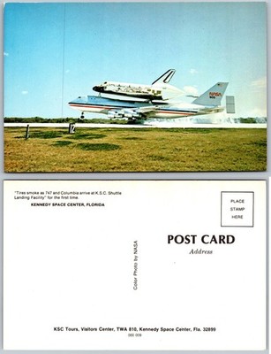 Kennedy Space Center NASA 747 Shuttle Columbia Landing Postcard | eBay