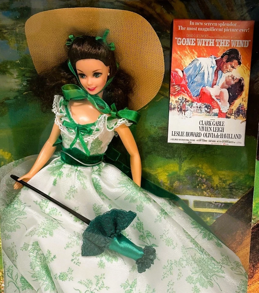 Barbie Scarlett O'Hara Gone With The Wind Hollywood Legends Mattel 12997 Doll - Image 4 of 4