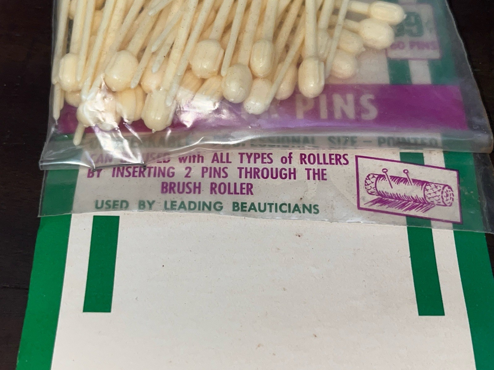 Vintage Diane Unbreakable Roller Pins 60 Hair Pins Pointed  Sealed