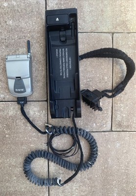 BMW e39 e38 OEM Motorola Timeport Phone Cradle Wiring - Armrest Mounted - READ