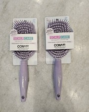 Conair Flexi Head Paddle Brush with Dual Flex Bristles, Detangling LOT OF 2