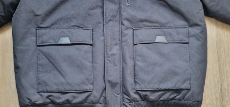 Herren Winterjacke mit Kaputze mit Kunstfell in Schwarz Gr: 3XL - Bild 2 von 4