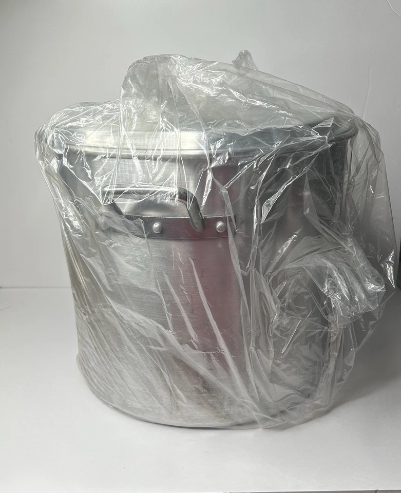 Olla de aluminio King Kooker con tapa y cesta de aluminio perforada, 32 cuartos de galón Foto 3 de 4