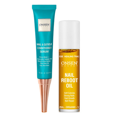 Nail & Cuticle Conditioner Serum & Nail Reboot Oil Kit, 2 Piece Kit