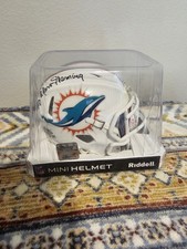 Marv Fleming Signed Miami Dolphins Speed Mini Football Helmet (JSA)