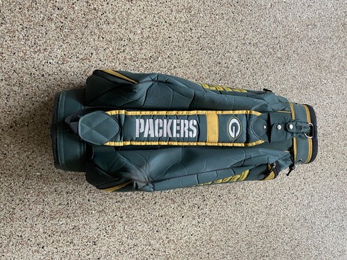 Green Bay Packers NFL Golf Bag Standing 14 Way Divider Green Yellow Football - Picture 3 of 4