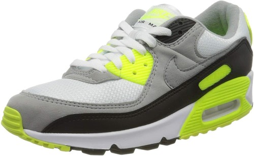 Nike Men's Air Max 90 Black Green White Trainers CD0881 103 - Picture 8 of 21
