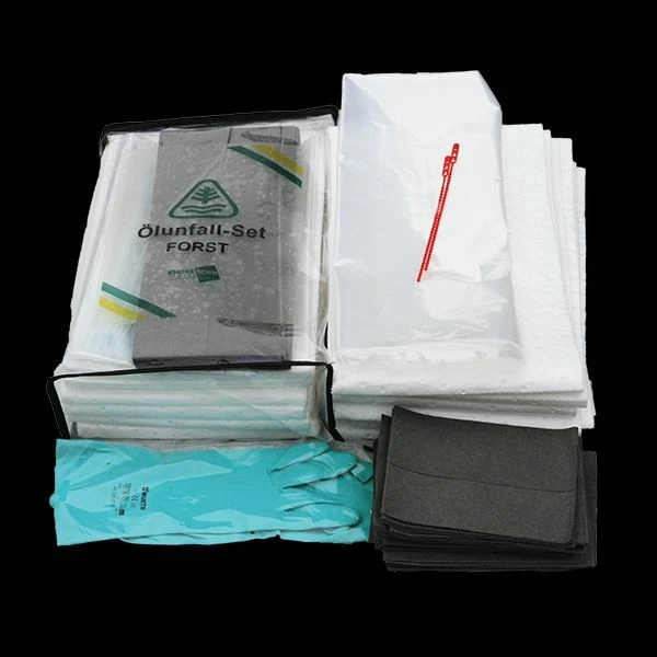 Forst Öl Unfallset FLB-12 Hydraulik Schlauch Set Ölunfall für PEFC u FSC Zertif.