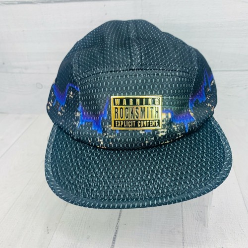 Warning Rocksmith Explicit Black Purple CITY SKYLINE SCENE Adjustable Ball Cap - Picture 2 of 9