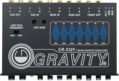 Gravity 7-Band Graphic Equalizer 6-Channel GR-EQ9 Crossover 12dB