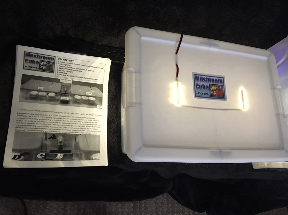 Automated Mushroom Growing Kit with 12 PF Tek Jars Sterile Substrate - Image 4 of 4