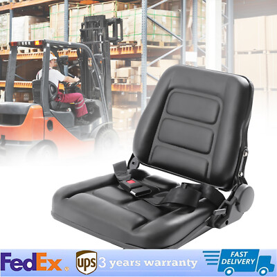 Forklift Seat For Cark Cat Hyster Yale Toyota Mitsubishi Black Universal Parts