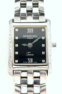 Raymond Weil Tosca 5874 Women’s Swiss Quartz Watch Stainless Steel MOP Dial RAYMOND WEIL Tosca Diamond Ladies Black Dial Swiss Quartz  main image 2