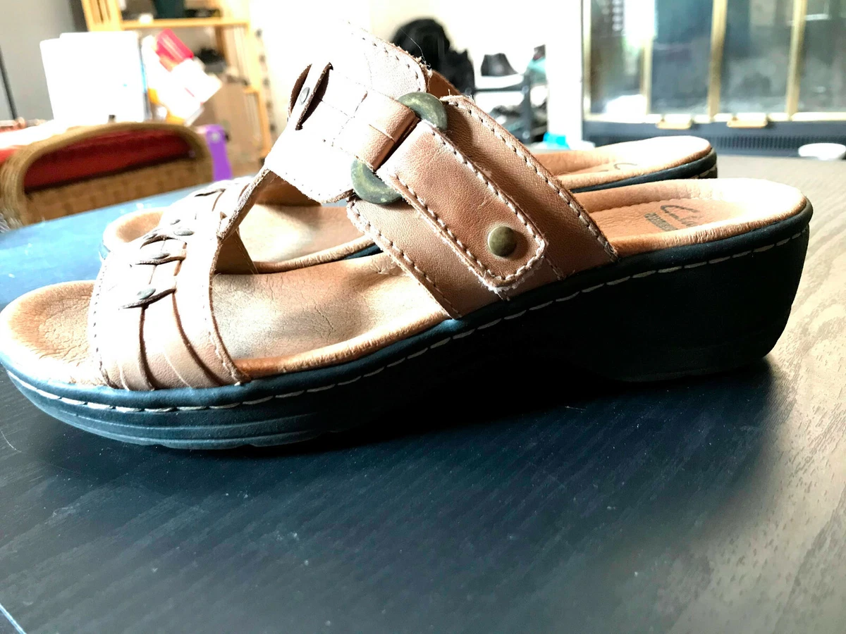 Collection by Clarks Soft Cushion Sandals women s size 5.5 M eBay