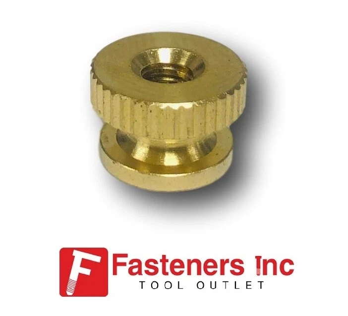 ALBANY COUNTY FASTENERS Solid Brass Knurled Thumb Nuts - All Sizes & Quantities