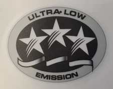Evinrude E Tec ULTRA LOW EMISSION  Sticker decal - 78mm wide x 60mm high