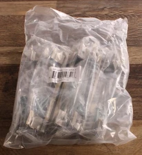 Hexa Series Modern Cabinet Pulls-5in Length-5 Pack Brass Finish Drawer Handles