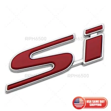 02-15 Honda Civic Si Rear Trunk Lid Logo Badge Nameplate Emblem Sport OEM Chrome