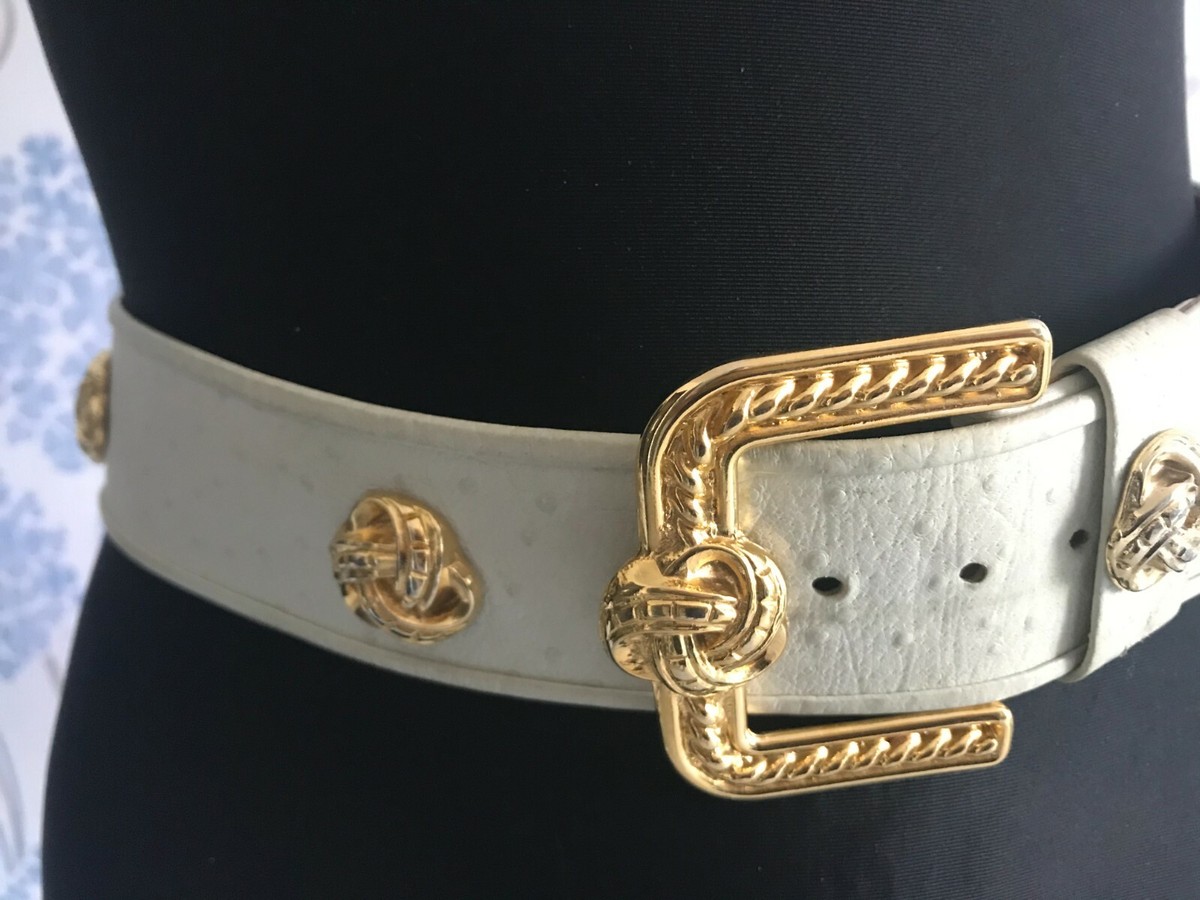 Vintage  chunky  metal  Belt Vintage 1990s Chrome Chunky Leather Belt - W27-34 main image 3