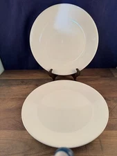 2 Corell Winter Frost 10.25" Dinner Plate Pair Lot