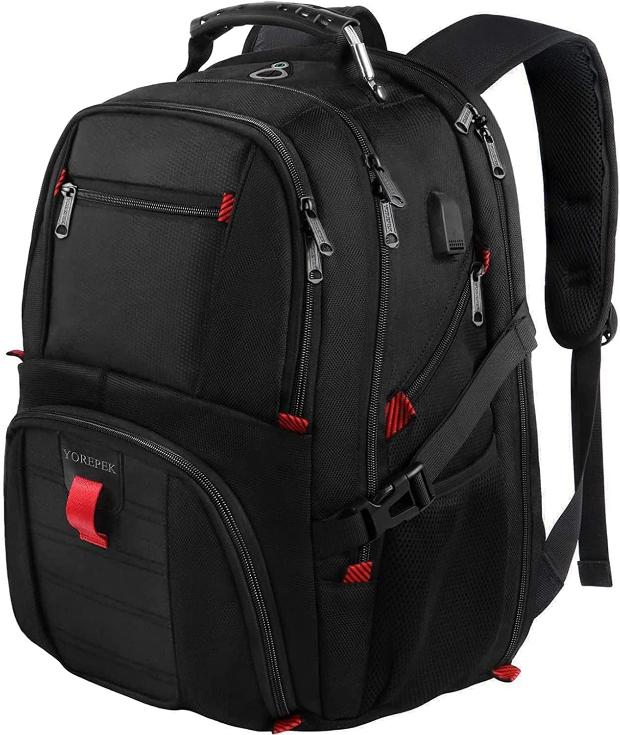 15.6 Inch Water Resistant Travel Backpack for College Work Men & Women  -image