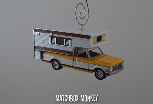 Custom '72 Chevy C20 Cheyenne Camper Vintage Style RV Chevrolet Truck Ornament - Picture 3 of 9
