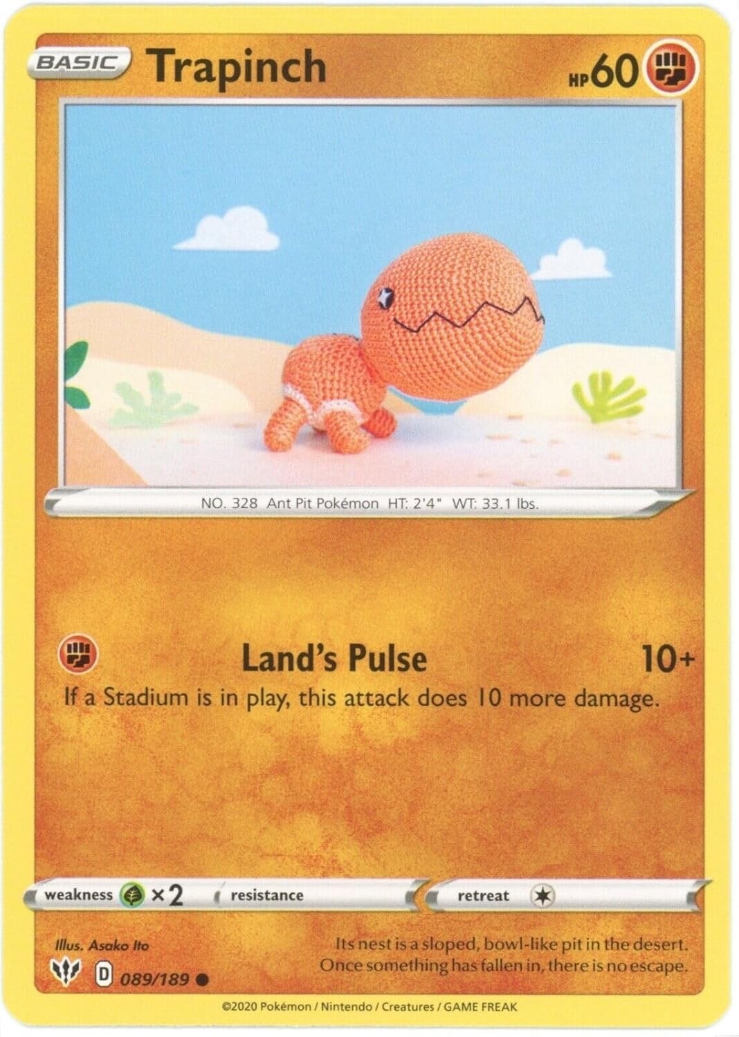 Pokemon - Trapinch - 089/189 - Darkness Ablaze - NM/M