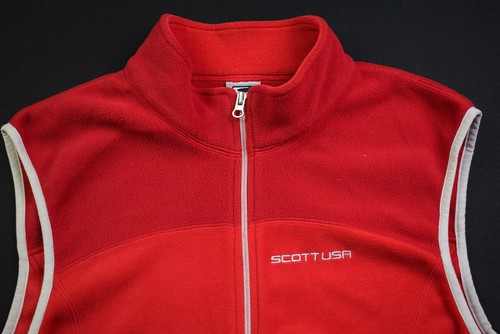 Scott Fahrrad Rad Fleece Weste Jacke Jacket Cycle Bike Cycle MTB Mountain Rot XL - Bild 3 von 13