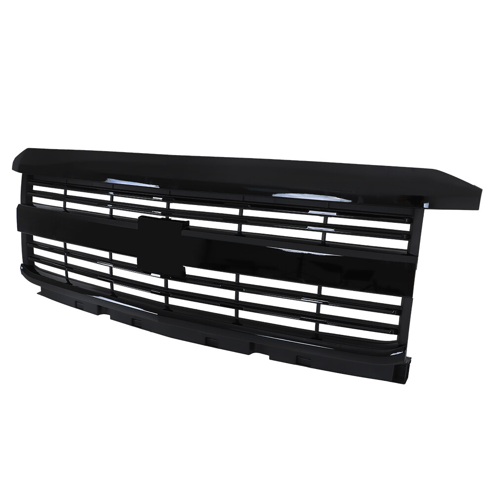 Black Front Grille Assembly For Chevrolet Silverado 2500 HD 2015