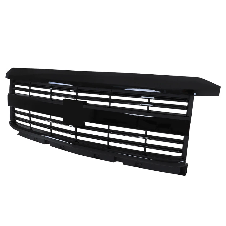 Black Front Grille Assembly For Chevrolet Silverado 2500 HD 2015 2016-2019 Foto 4 de 4