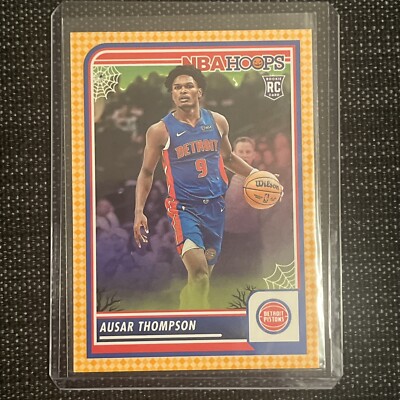2023-24 Panini Haunted Hoops- Orange #100 Ausar Thompson RC- Detroit Pistons