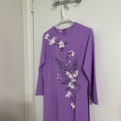 Vietnamese dress Lua Mỹ Thêu Kết 2xL (ao dai truyen thong