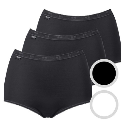Sloggi - Basic+ - Damen - 3er Pack - Maxi Slip - hoher Baumwollanteil