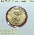 2 Presidential Dollars - 2007P Thomas Jefferson & 2010P Franklin Pierce    5315v — photo 3