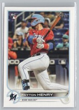 2022 Topps #611 Payton Henry RC