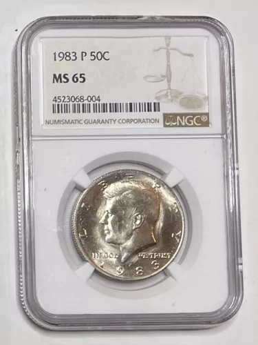 1983 P Kennedy Clad Half Dollar 50C NGC MS 65