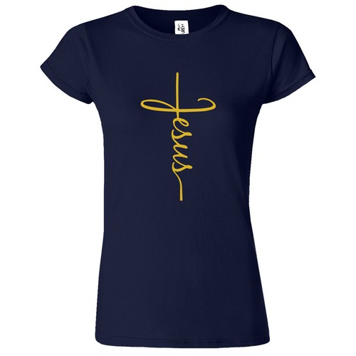 T-shirt Gesù Croce Donna Fede Cristiano Religiosa Bibbia Cristo Chiesa Maglietta Nuova - Foto 10 di 36