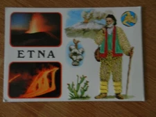 20098) COSTUMI DELLA SICILIA COSTUME 15 ETNA E COSTUME VIAGGIATA NON COMUNE